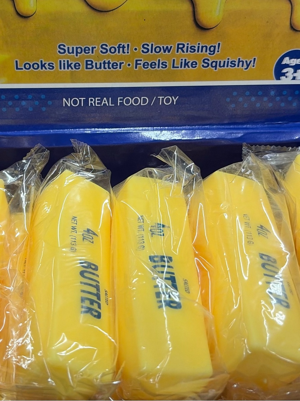Squishy Butter Toy - Yellow Slow Rising Stress Toy